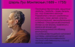 Краткая биография монтескьё