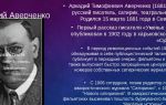 Краткая биография аверченко