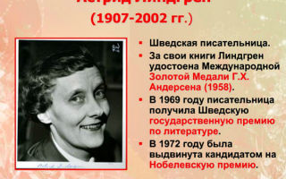 Сочинения об авторе линдгрен