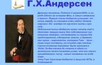 Сочинения об авторе андерсен