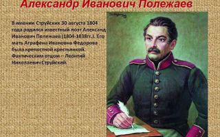Краткая биография полежаев