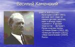 Краткая биография каменский