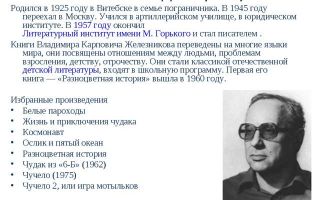 Краткая биография железников