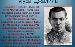 Краткая биография джалиль