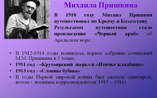 Сочинения об авторе пришвин