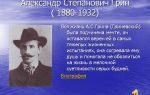 Сочинения об авторе грин а. с.