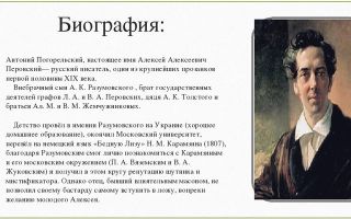 Краткая биография погорельский