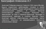 Краткая биография алексин