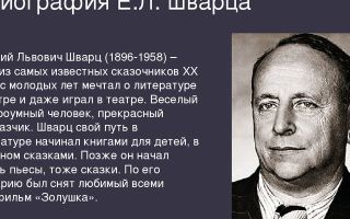 Краткая биография шварц