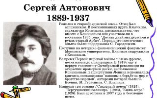 Краткая биография клычков