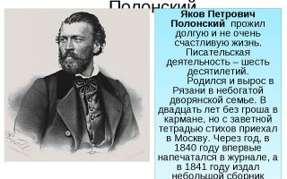 Краткая биография полонский