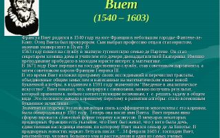 Краткая биография весос
