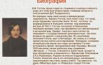 Краткая биография гоголь