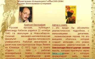 Краткая биография кабаков