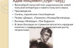 Краткая биография мицкевич
