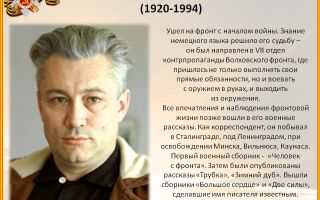 Краткая биография нагибин