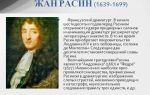 Краткая биография расин