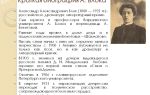 Краткая биография блок