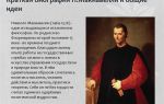Краткая биография макиавелли