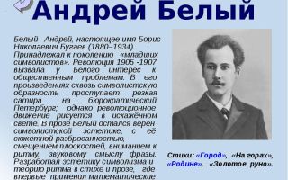 Краткая биография белый
