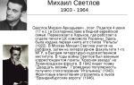Краткая биография светлов