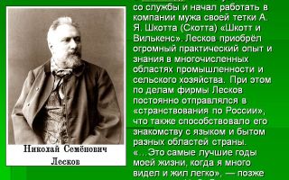 Краткая биография лесков