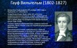 Краткая биография гауф
