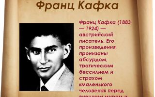 Краткая биография кафка