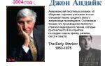 Сочинения об авторе апдайк